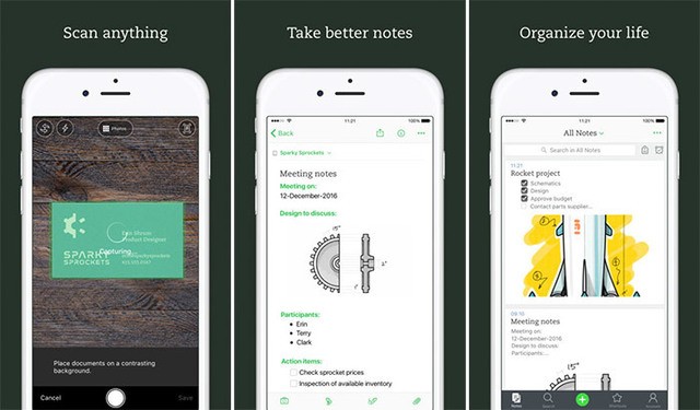 1553354391 evernote iphone and ipad note taking app screenshot