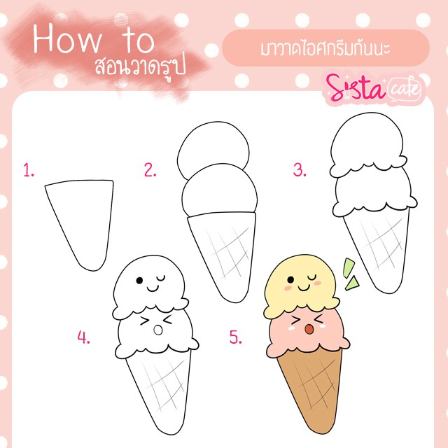 Album] How To สอนวาดอาหาร เครื่องดื่ม น่ารัก ๆ