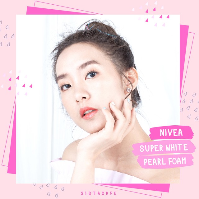 หลังใช้ โฟมล้างหน้าขาวใส NIVEA Super White Pearl Foam ผิวโกลว์