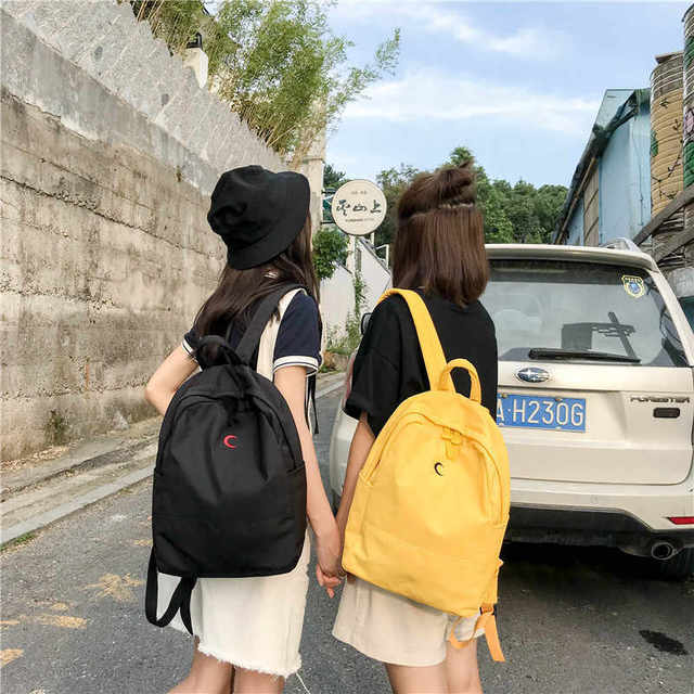 1560140657 harajuku ulzzang teen backpack schoolbag student bags casual simple waterproof canvas backpack travel knapsack mochilas laptop.jpg q50