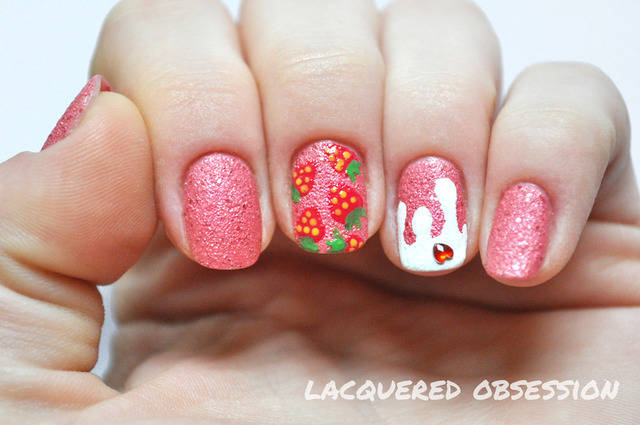 1455600923 strawberry milkshake nail art bmodish