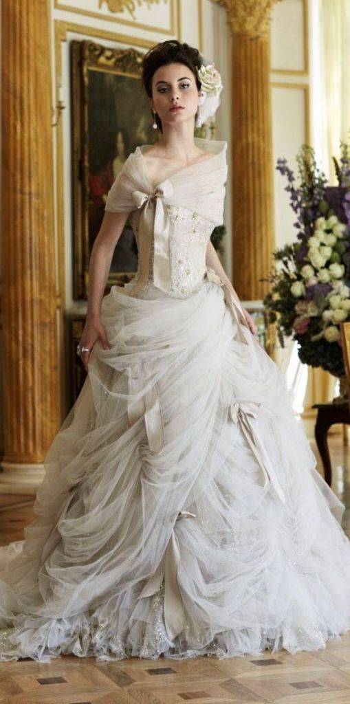 1455638669 shawl and draping dress with bow steampunk wedding dress 509x1024
