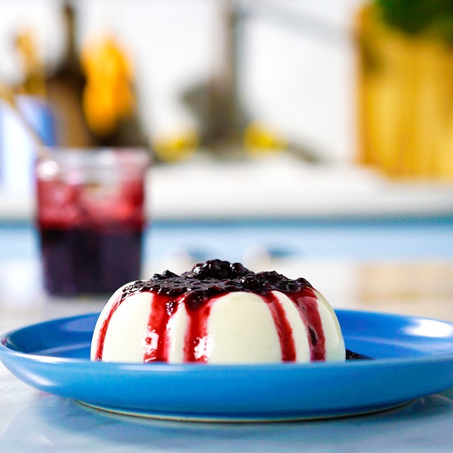 1565074359 b12ffa9d yogurt pudding with blackberry syrup square cb edit 2
