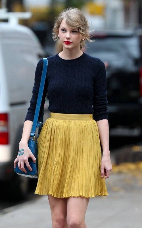 1456149738 taylor swift fashion cute yellow skirt large