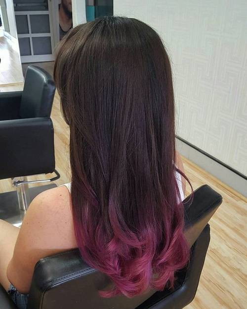 1457145465 6 burgundy dip dye for dark brown hair