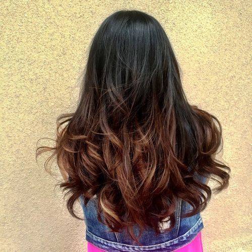 1457145787 20 black to brown ombre hair