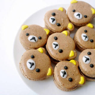 วิธีทำ 'Rilakkuma Chocolate Macarons' มาการองน่ารักกุ๊กกิ๊ก