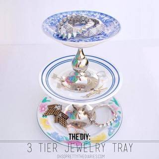 {DIY} ชั้นวางเครื่องประดับ ด้วยของ 3 อย่าง!!!