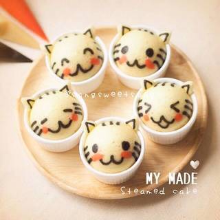 สูตร 'คัพเค้กแมวมุ้งมิ้ง' เมนูง่ายๆ ไม่ต้องใช้เตาอบ น่ารักต้องบอกต่อ! ~(=^・ω・^)ノ