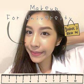 HOW TO แต่งหน้าใสๆ แต่งหน้าไปเรียนมหาลัยกันโนะ อิอิ ( ̄▽ ̄)~*