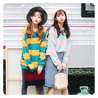 40 แฟชั่นเสื้อแขนยาว 'ลายขวาง' ไม่ว่างานไหน ก็เอาอยู่ !!