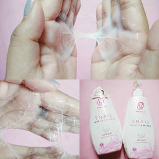 อาบน้ำให้สนุกกับครีมอาบน้ำเมือกหอยทาก "12plus Shower Cream Snail Whitening"