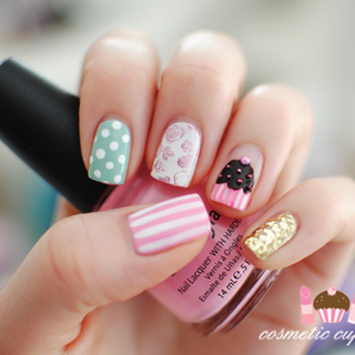 ♥ น่ารักน่าอร่อย! รวมไอเดีย "เล็บลายเค้ก ( Cake Nails Art )" ♥