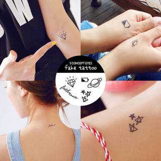 สติกเกอร์แทททูสไตล์มินิมอล fake tattoo ของเล่นใหม่จาก 3CE
