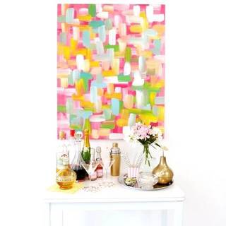 DIY ตกแต่งห้อง ด้วย 'ผ้าใบแคนวาส' ระบายสีแบบง่ายๆ สวยเทพเหมือนจิตรกร