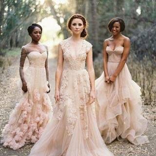 1469593309 1456068551 blush wedding idea blush ruffles wedding dresses