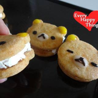 สูตร 'Rilakkuma Ice Cream Sandwiches' แซนด์วิชไอศกรีมหมีสุดมุ้งมิ้ง