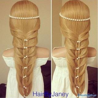 ทรงผมเปีย "Laced Fishtail Braid" สวยหรูหรา แบบง่ายๆ