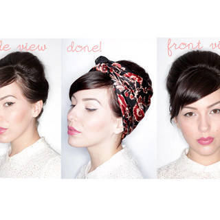 ทรงผมดังโงะของสาวผมสั้น "Faux updo for short hair"