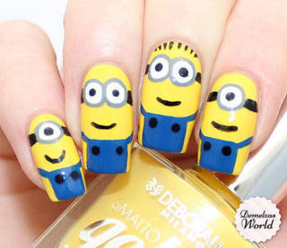 22 ลายเพ้นท์เล็บ "Minions ตัวเหลือง" สุดแสบ!!!