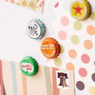 DIY แม่เหล็กติดตู้เย็น จาก 'ฝาขวดน้ำอัดลม'