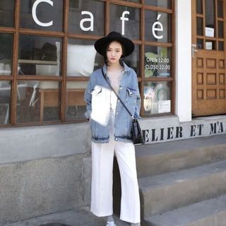 เก็ทไอเดียแฟชั่นOversizedJeansJacketใส่ยังไงให้ดูเก๋ไม่รุงรัง