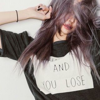 ผมสวยแซ่บ Smokey lilac สีม่วงอมเทาควันสวยแซ่บถึงใจมีสไตล์สุดๆ