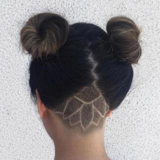 1485235347 17 two buns updo with nape undercut