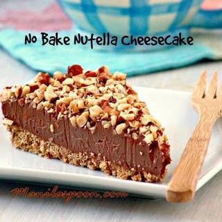 Nutella Cheesecake เมนูทำง่ายๆ ไม่ต้องใช้เตาอบ!