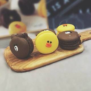 Line Macarons | สูตร มาการองมุ้งมิ้ง ง่ายๆ สไตล์ Line