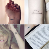 Icon tiny literary tattoos