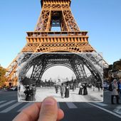 Icon i combined old and new photos of paris to bring history to life  880