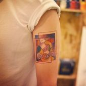 Icon minimalist picasso tattoos 14  605