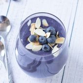 Icon blueberry cream cheese dessert with roasted almonds 11