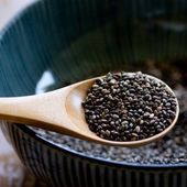 Icon chia seeds in a bowl