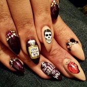 Icon diy halloween nail art ideas