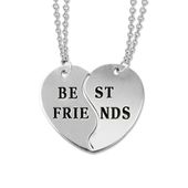 Icon personalized best friends necklaces in silver 240 500x500