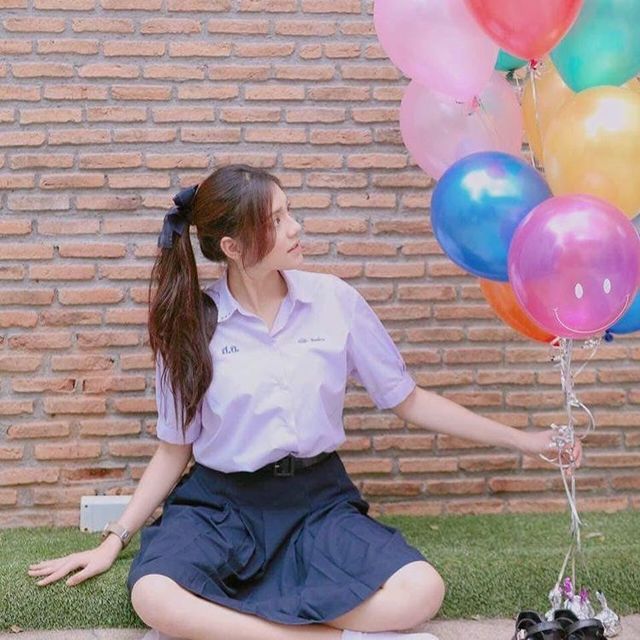 ทรงผมน่ารัก มัดผม ผมหางม้า Ponytail สาวมัธยม นักเรียน ไม่ผิดระเบียบ