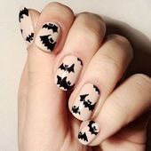 Icon 12 halloween bat nail art designs ideas stickers 2015 3