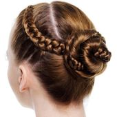 Icon braided bun updo