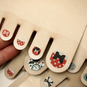 Icon toe nail art polish stockings japan 5