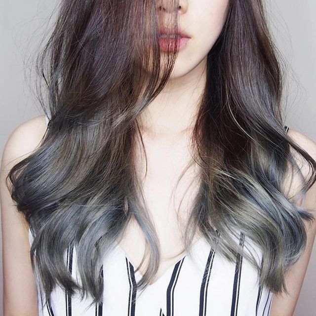 สีผมสวย Ash hair color 