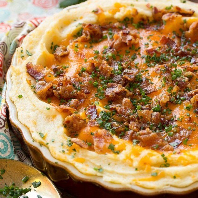 Loaded mashed potato casserole
