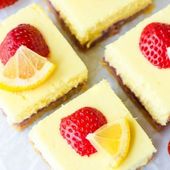 Icon gallery 1487715016 lemon cream cheese bars with strawberries