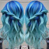 Icon 1 cobalt blue and aquamarine hair color