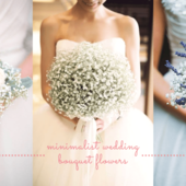 Icon minimalist wedding bouquet flowers