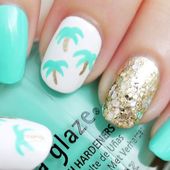 Icon stylish palm tree nail art tutorial apply to your nail amp tatto 