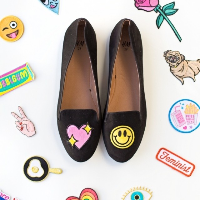 Diy no sew embroidered loafers 6 600x900