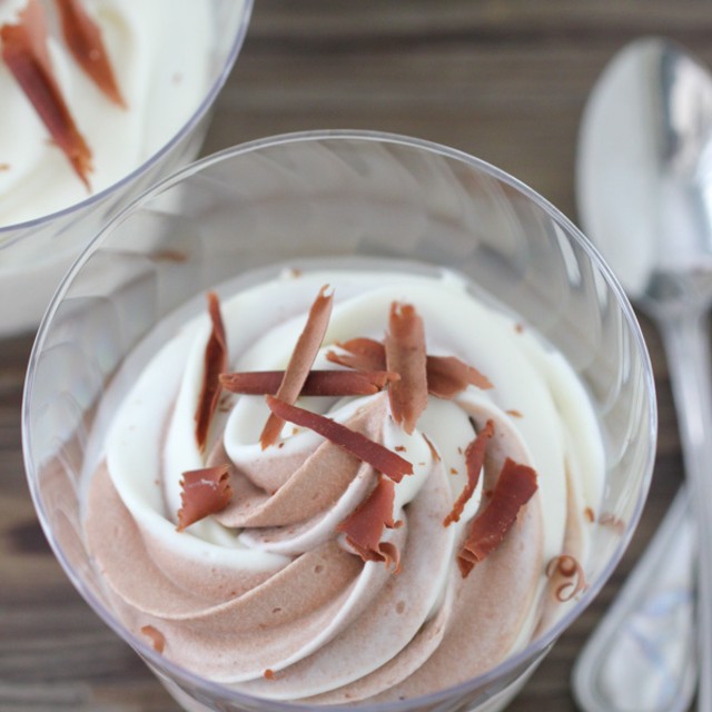 Creamy vanilla and chocolate swirl ice cream 1 14