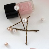 Icon diy chanel pearl clips